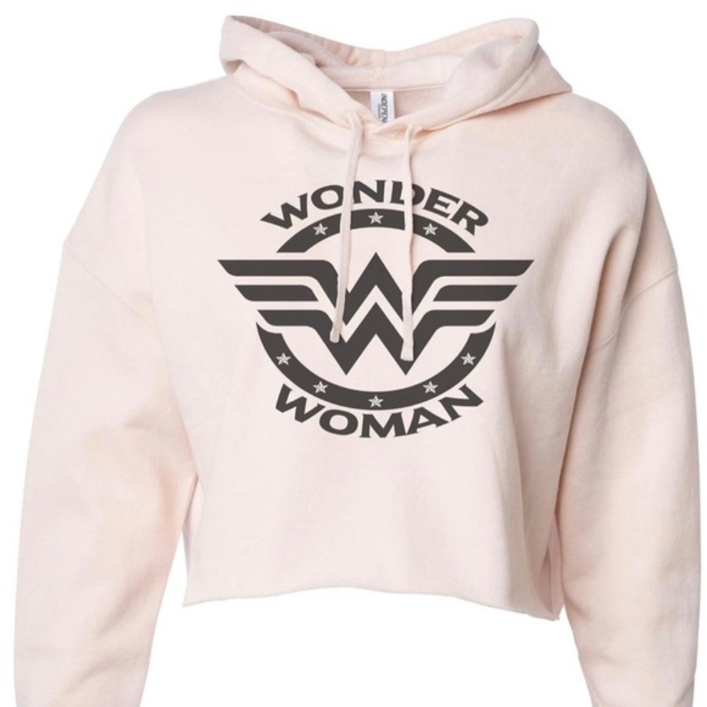 Wonder Woman Movie Lovers Crop Top Hoodie. Workout Gym Collection X-Small - 2XL